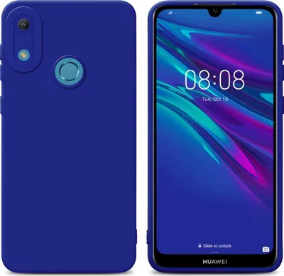 Produktbild von Cadorabo Hülle für Huawei Y6 2019 Schutz Hülle in Blau TPU Silikon Etui Case Handyhülle
