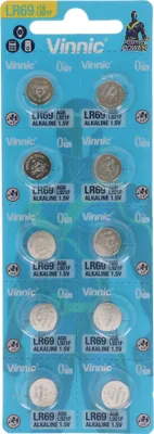Obrázok produktu pre balenie 10 gombíkových batérií AG6, LR921, LR69, V371, SR69, L912 F, L912F