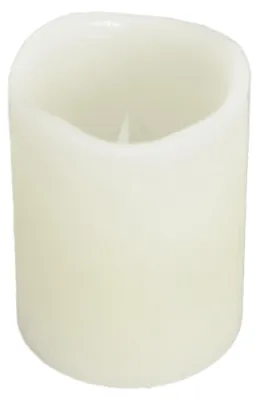 Produktbild von LED Kerze Mini Echtwachs weiß Flackereffekt Timer H 6,5 x Ø 5 cm