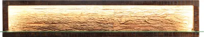 Produktbild von MASSIVMOEBEL24 Wandregal Akazie 145x30x27 natur lackiert BARK #105