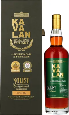Produktbild von Kavalan Solist Ex-Bourbon Single Malt Whisky | 58,6 % vol | 0,7 l