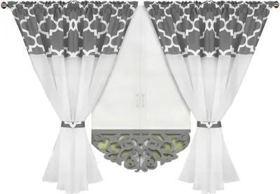 Produktbild von SET THAILAND Vorhang 250x160 MAROKKO, Dunkelgrau