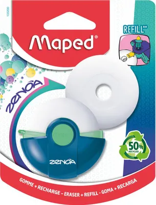 Obrázek produktu pro Gumová pryž Maped Zenoa, plastová, včetně náhradního bloku, bílá