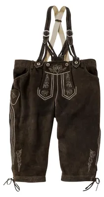Produktbild von XXL Lekra dunkelbraune Trachten-Kniebund-Lederhose