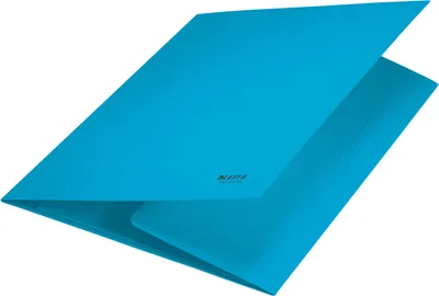 Imagen del producto de 10 carpetas de archivo LEITZ 39060035, modelo Jurismappe, fabricadas con material reciclado, formato DIN A4, color azul