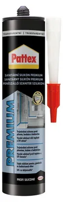 Obrázok produktu pre Sanitárny silikón Pattex PREMIUM transparentný, 310ml