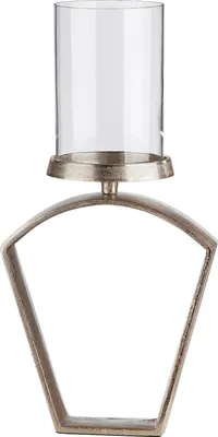 Immagine prodotto di Gilde Windlicht, "Nostro", Aluminium, champagnerfarben, VE 1, L. 5 cm, B. 20 cm, H. 27 cm 60149 4063387601495