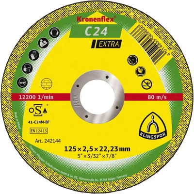 Obrázok produktu pre KLINGSPOR disk C24EX 125x2,5x22 KAMENNÝ BETÓN