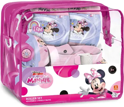 Produktbild von Mondo Rollschuhe Schutz Set Minnie Mehrfarbig Pink, Größe 22-29, für Mädchen ab 3 Jahren