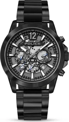 Produktbild von POLICE Herrenuhr Quarzuhr schwarz onesize Herren 47 mm PEWJK2194901, PEWJK2194940