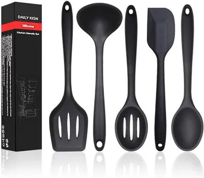 Immagine prodotto di Set di pentole in silicone - resistente al calore - 5 pezzi
