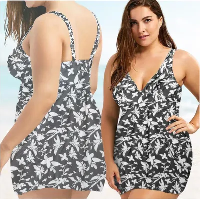 Immagine prodotto di Tankini modellanti da donna per taglie forti, costumi da bagno modellanti, costumi da bagno comodi per taglie forti