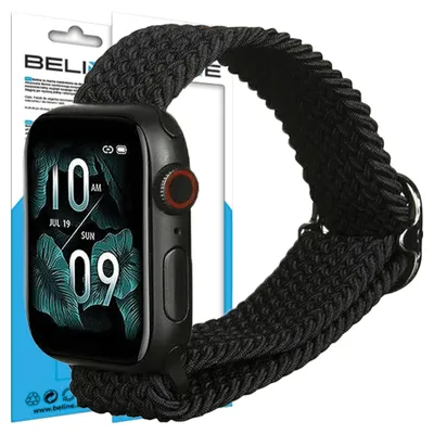 Produktbild von Beline Apple Watch Textilarmband 38/40/41 mm schwarz