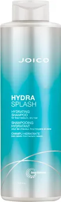 A bottle of Joico HydraSplash Hydrating Shampoo.