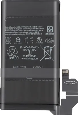Produktbild von Google, Ersatzakku für Google Pixel 8 4575mAh GS35E, Schwarz