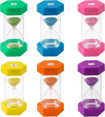 Produktbild von Zandloper-Set, 6 Stück - PVC - Kindersicher