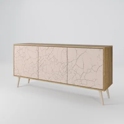 Immagine prodotto di Spacerebels cassettiera a 3 ante - credenza cassettiera - credenza alta - mobile armadio - soggiorno camera da letto - 57,5×111×42 (HxLxP)