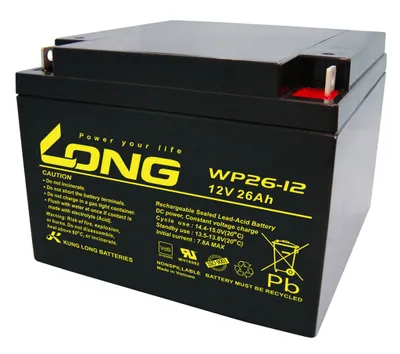 Produktbild von Kung Long WP26-12 Blei Akku 12 Volt 26 Ah
