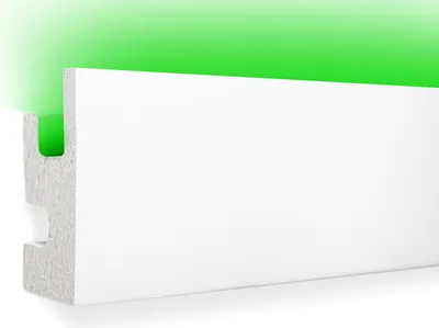 Produktbild von LED Einbauprofil aus Styropor mit Hartbeschichtung, Trockenbau Stuckleisten (17.25 Meter KD301) Stuckprofil Deckenprofil Wandleisten Stuck Lichtprofil