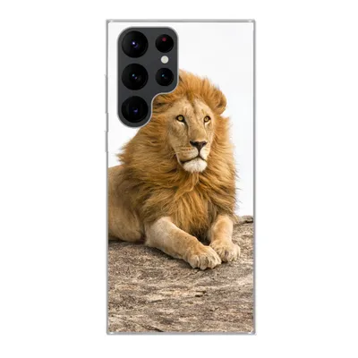 Produktbild von MuchoWow® Handyhülle Schutzhülle Hülle für Samsung Galaxy S22 Ultra Löwe - Mähne - Tier Silikon Softcase Handy Hülle - Abbildung