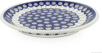 Produktbild von Original Bunzlauer Keramik Teller Speiseteller Essteller flach Ø 24,8 cm [Form 2] im Design 8