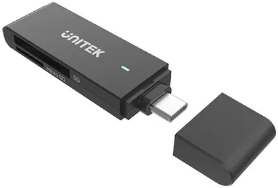 Produktbild von Unitek USB-C-Kartenleser für SD und microSD, USB 3.0, 5 Gbit/s (Y-9328)