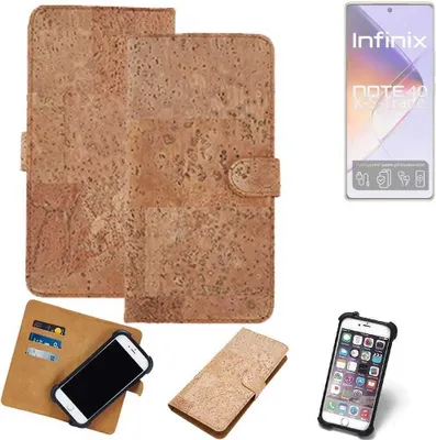 Produktbild von K-S-Trade Hülle kompatibel mit Infinix Note 40  Kork Handyhülle Cover  Schutzhülle TPU Case Bumper in Hellbraun, (1x)