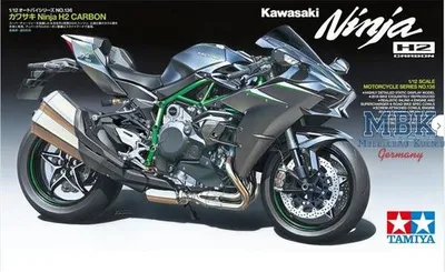 Produktbild von Tamiya Kawasaki Ninja H2 Carbon, Motorradmodell, Montagesatz, 1:12, Kawasaki Ninja H2 Carbon, Unisex, Kunststoff