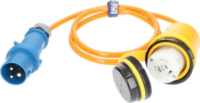 Produktbild von Kalle Landanschlusskabel CEE 230V 32A 4,0mm²  Marinco Extreme Signal Orange IP44 1,5 Meter