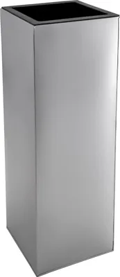 Produktbild von VIVANNO Pflanzkübel Zink BLOCK Säule, Silber matt - 40x40x100 cm