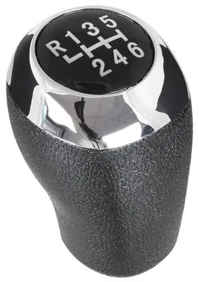 Immagine prodotto di Pomello del cambio a 6 marce, finitura cromo nero, per Hyundai i20 / i30 II (modello restyling)