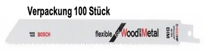 Obrázek produktu pro Pilové kotouče Bosch Flexible pro dřevo a kov S 1022 HF (100 kusů)
