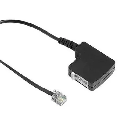 Produktbild von Hama Telefon-Adapter, Modular-Stecker 6p4c - TAE-F-Kupplung, 0,2 m