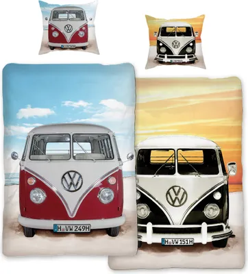 Produktbild von VW Volkswagen Bulli Beach 089 Bettwäsche Linon / Renforcé