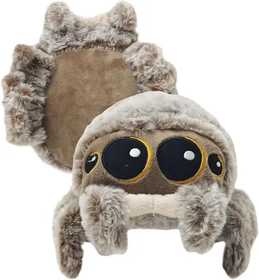 Image de Araignée en peluche, réaliste, 20 cm, décoration d'Halloween