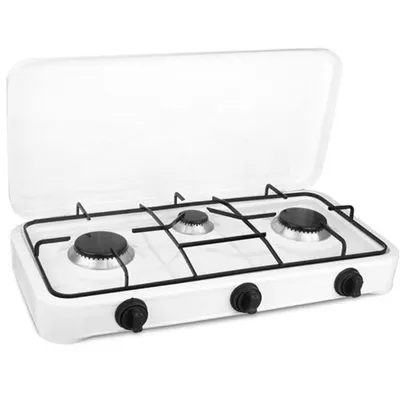 Zdjęcie produktu dla Master Cook Trial, Biały, Blat, Gaz, 3 stref(y), 3 stref(y), obrotowy