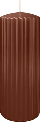 Produktbild von Rillen Kerzen Kastanie 200 x Ø 80 mm, 4 Stück