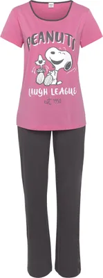 Produktbild von Peanuts Pyjama 2 -teilig pink-schwarz Größe 32/34