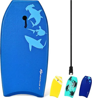 Produktbild von GOPLUS Surfboard Surfbrett Bodyboard Shortboard Schwimmbrett Farbwahl, Schwimmboard 94 X 47 X 5,5cm