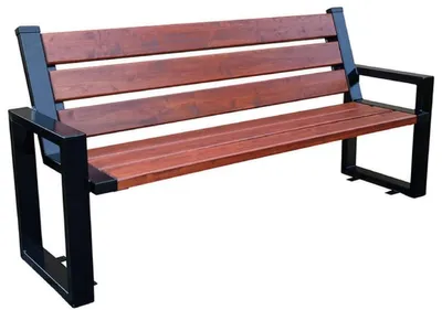 Image de Casa Padrino Banc de jardin de luxe brun foncé / noir 180 x 40 x H. 90 cm - Banc de parc Banc de château