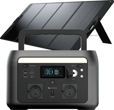Produktbild von Smartest Xtorm Portable Powerstation 600W mit 200W Solar Panel - 512Wh LiFePO4-Akku, Schnellladung in 1,5 Stunden, 2x AC-Ausgänge (600W, Spitze 1000W), PowerBoost-Technologie, generator für Camping