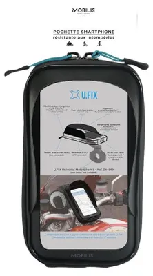 Image de Mobilis U.FIX Support passif Téléphone portable/Smartphone Noir