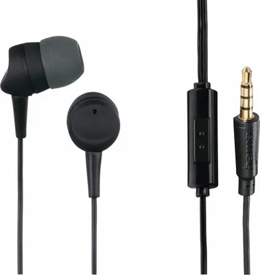 Zdjęcie produktu dla Hama Kooky, Przewodowa, Połączenia/muzyka, 20 - 20000 Hz, 12 g, Zestaw słuchawkowy, Czarny, Szary