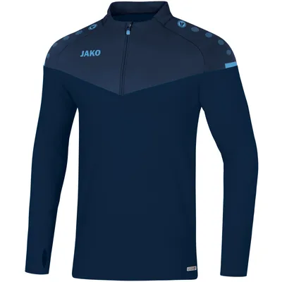 Zdjęcie produktu dla JAKO Unisex Ziptop Champ 2.0, Farbe:Marine / Skyblue, Groesse:3XL