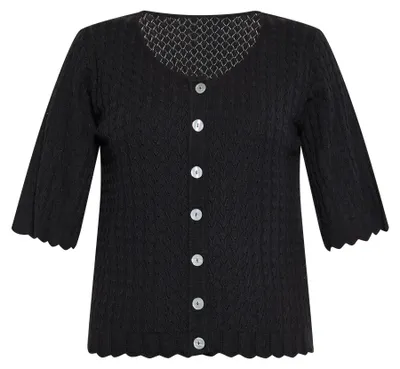 Produktbild von CALEY  Damen Strickjacke - Schwarz, XL