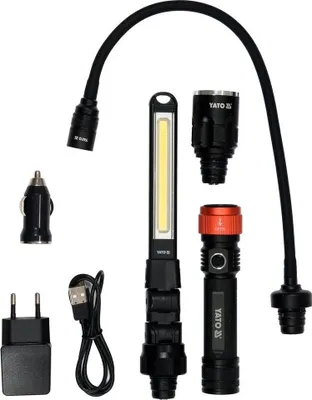 Produktbild von LED KFZ Inspektionslampe Werkstattlampe Stablampe Autolampe Set 3in1 Auto Arbeitsleuchte