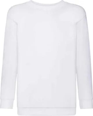 Image de Fruit of the Loom Kinder Klassik Drop Schulter Sweatshirt PC4082 (128) (Weiß)