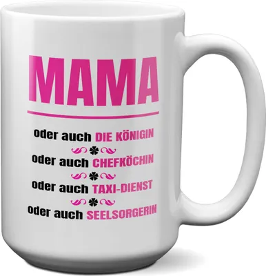 Produktbild von 22Feels XL Tasse Mama Geschenk Muttertag Mutter Geburtstag Kaffeetasse Frauen Weihnachten Haferl Geschenkidee Bürotasse