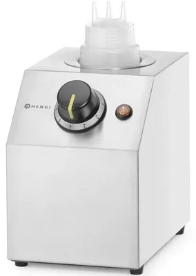 Zdjęcie produktu dla Podgrzewacz do sosu czekoladowego – Podgrzewacz do sosu – Urządzenie do fondue czekoladowego – Garnek do fondue – Stal nierdzewna – 650 ml – 200 W