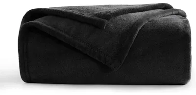 Produktbild von Kuscheldecke Flauschig Schwarz 150x200 cm XL Warme Sofa Decke Weich Flanell
